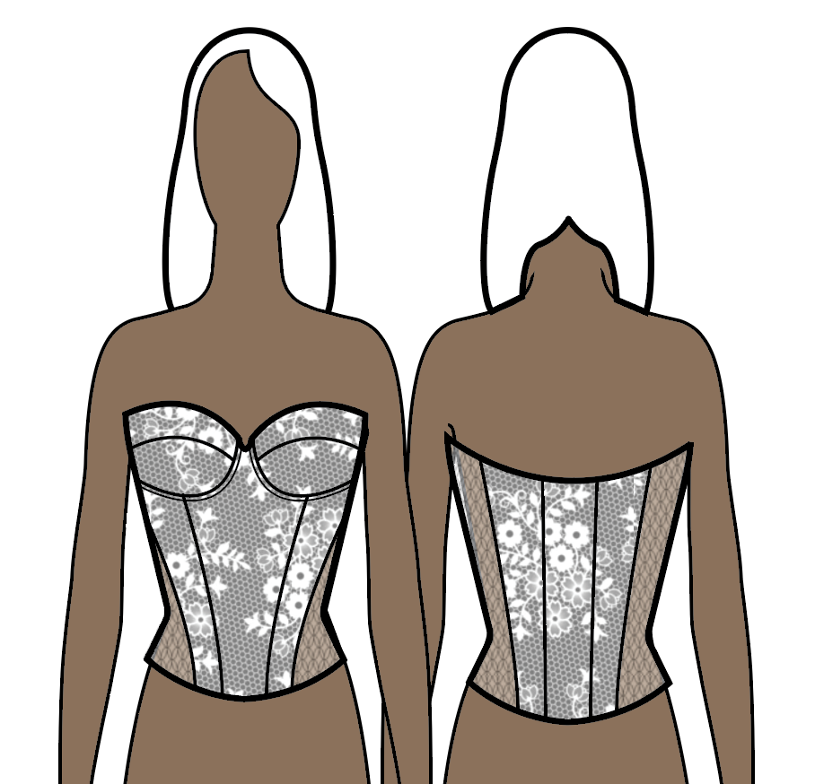 Lace Monroe Corset