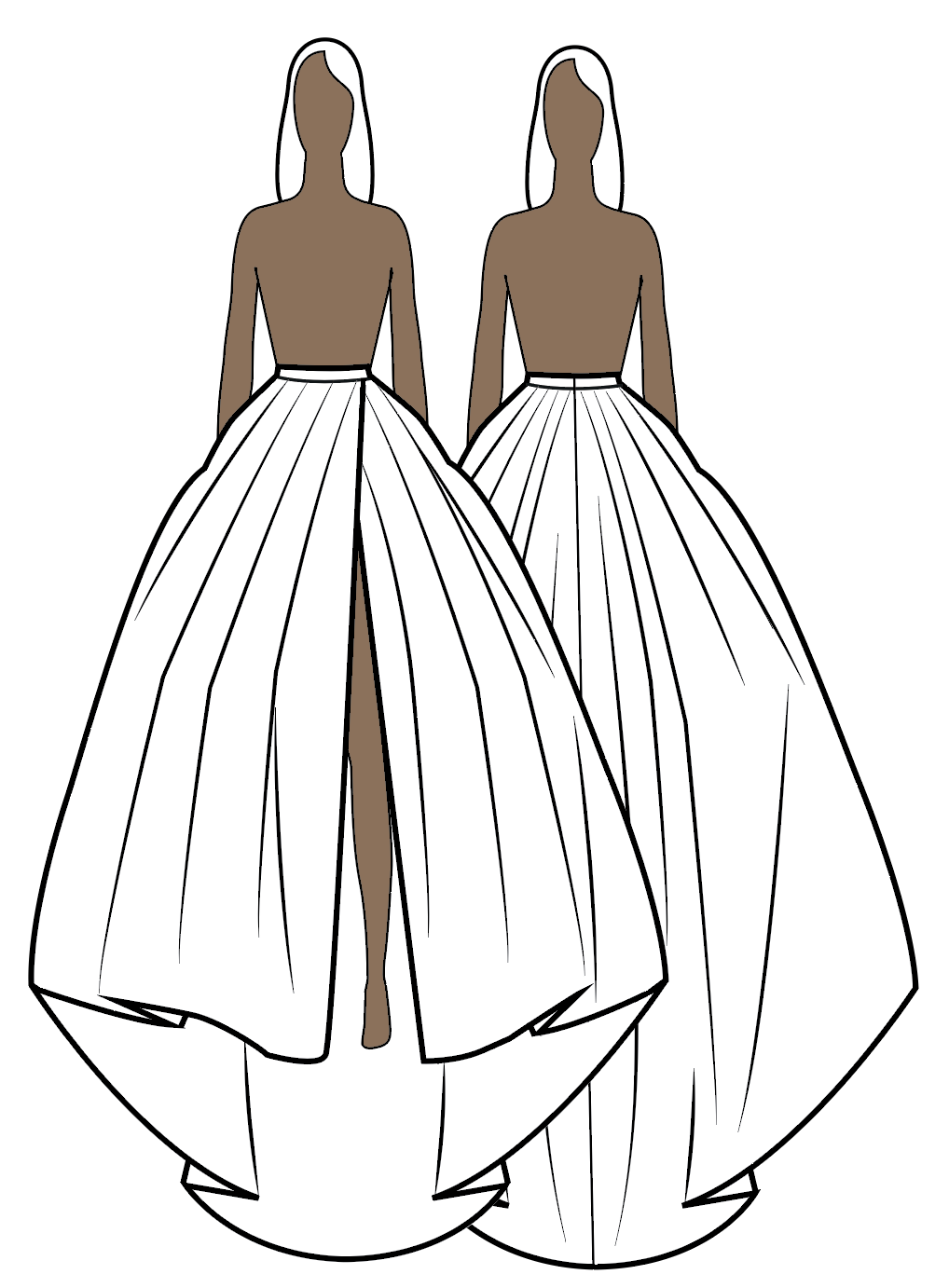 Duchesse Satin Vivienne Maxi Skirt